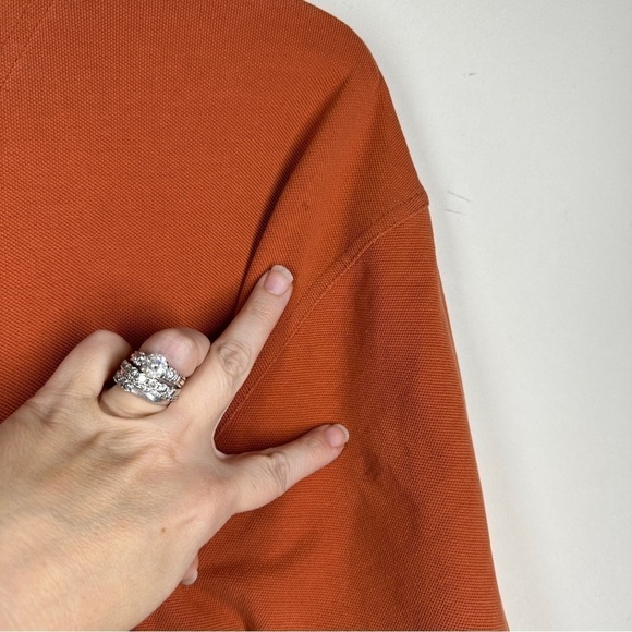 Barbour Mens Classic Cotton Polo in Burnt Orange XL - Picture 6 of 10